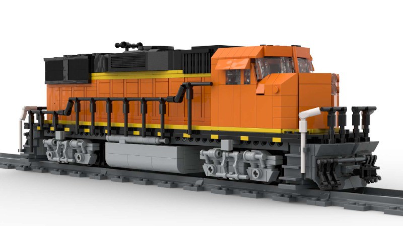 LEGO MOC EMD GP60M BNSF 1/48 O scale by Cola2012 | Rebrickable - Build ...