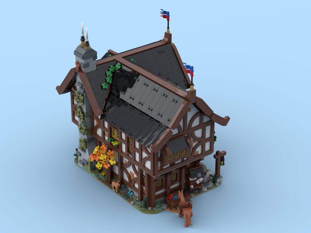 LEGO MOC-224648 Grand Medieval Inn by TheMagicBrick | Rebrickable ...