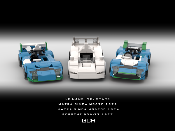 LEGO MOC-211870 LE MANS '70s STARS - Matra / Matra / Porsche by