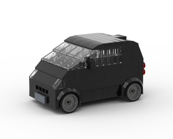 LEGO MOC-130095 Smart Fortwo (black) by phoester | Rebrickable - Build ...