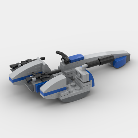 Lego Moc Barc Speeder With Optional Sidecar By Isobricks 