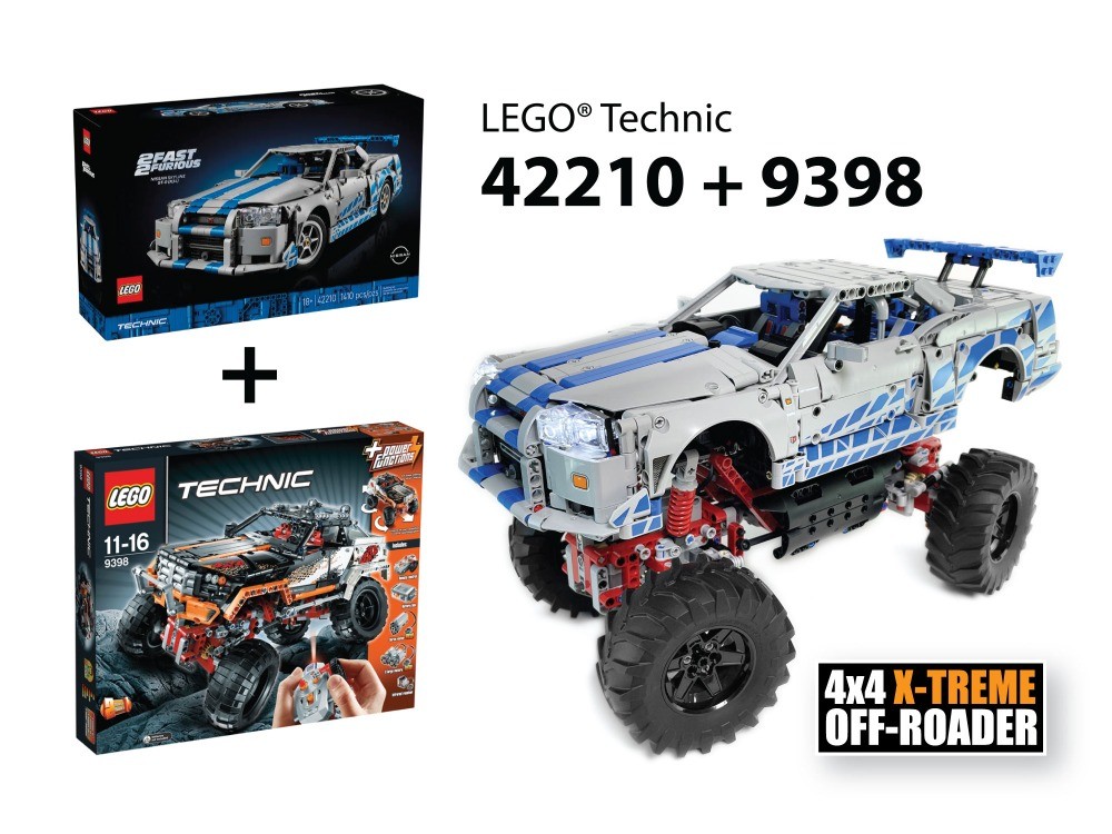 LEGO MOC-227822 42210 Fast & Furious 2 Nissan Skyline GT-R (R34