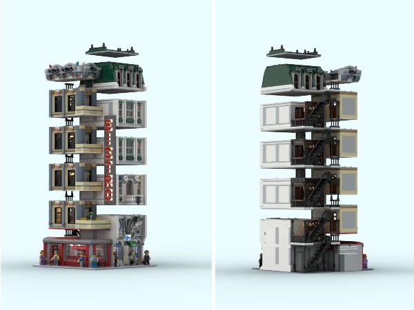 LEGO MOC Tower Corner by TanaseNicolae | Rebrickable - Build with LEGO