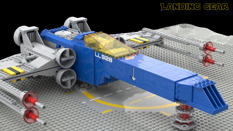 LEGO MOC Classic Space X-wing | Galaxy Explorer alt build by ClintM ...