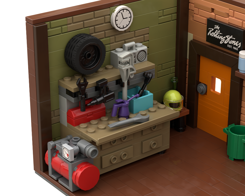 LEGO MOC-240578 SPEED CHAMPIONS DIORAMA - SHELTER OF MACHINES by