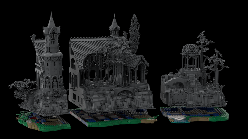LEGO MOC-170070 Rivendell BASE UPGRADE (VERSION 02) by Metz ...