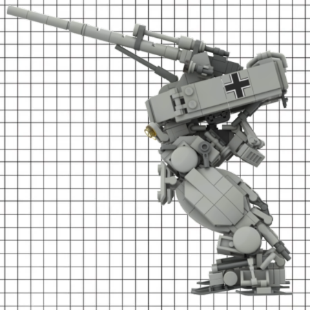 LEGO MOC D-155 (WW2 GERMAN ARTILLERY MECH) by sivjix | Rebrickable ...