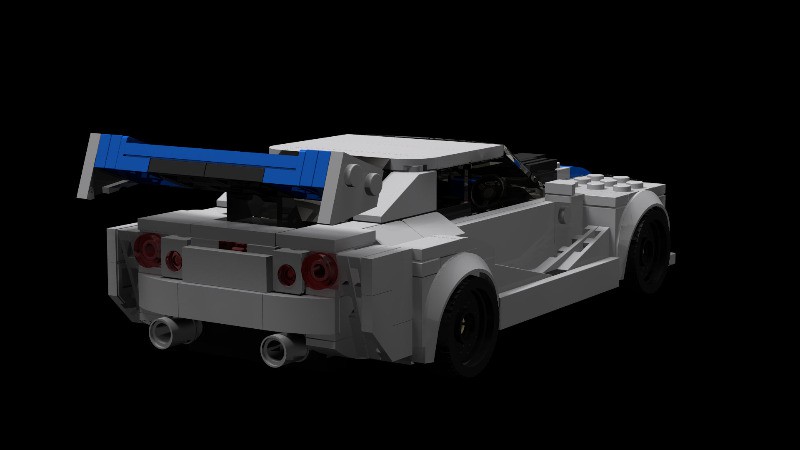 LEGO MOC Mod of „2 Fast 2 Furious - Nissan Skyline GT-R R34“ from LEGO  Speed Champions Set 76917 by williweb