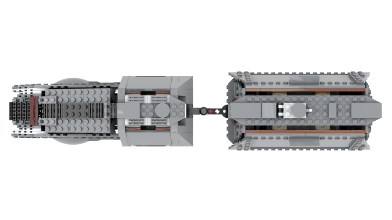 LEGO MOC RC Star Wars Train Imperial Conveyex Transport Motorized