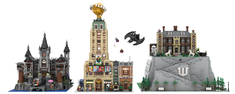 LEGO MOC Batcave Wayne Manor 76252 21330 Modular Building