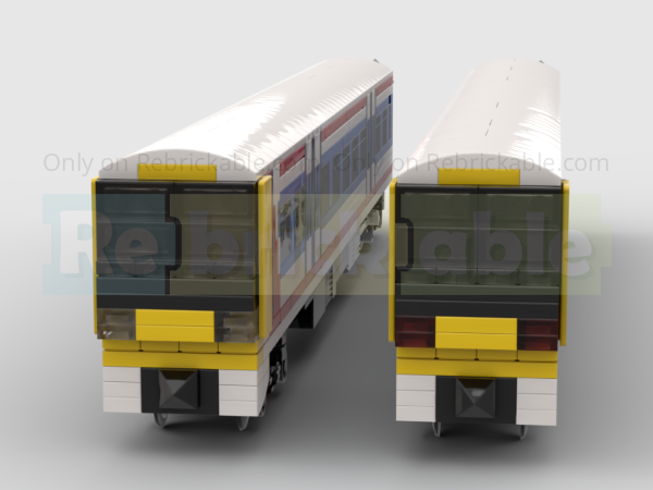 LEGO MOC-211075 4-Wide Class 165 Networker Turbo 2-Carriage DMU Train ...