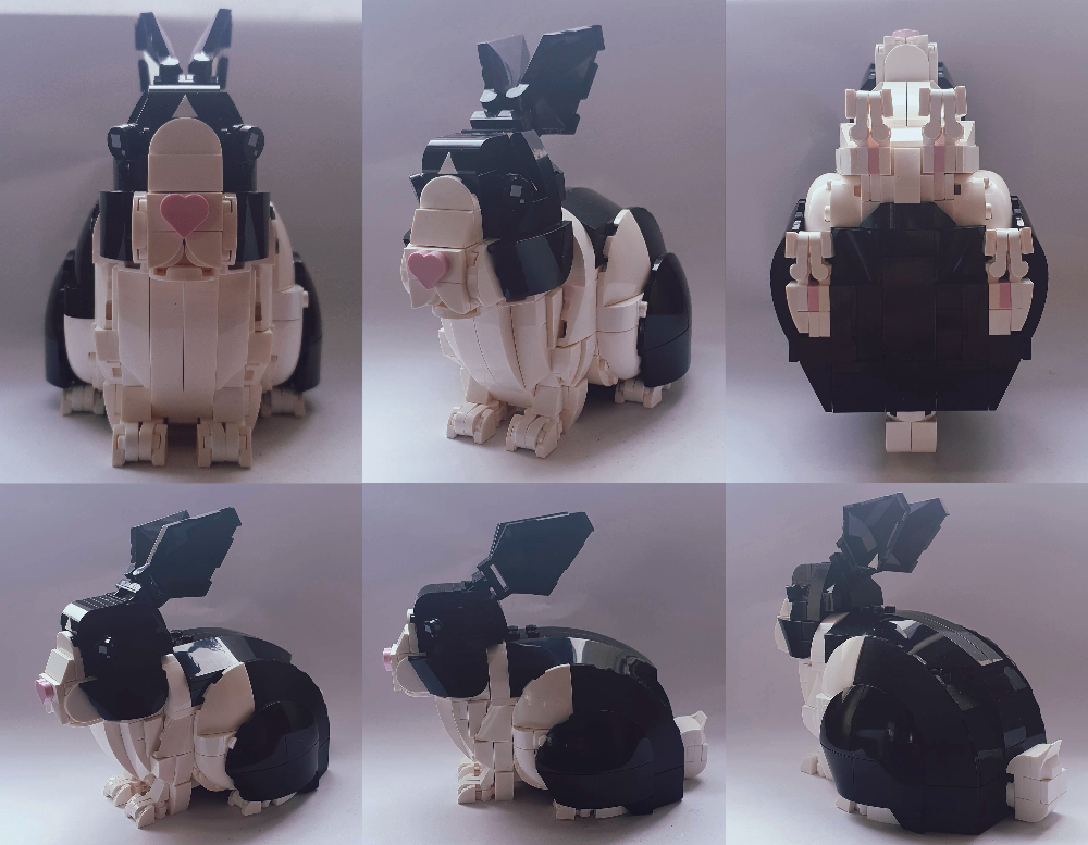 LEGO MOC-236088 Dutch Rabbit by scruu | Rebrickable - Build with LEGO