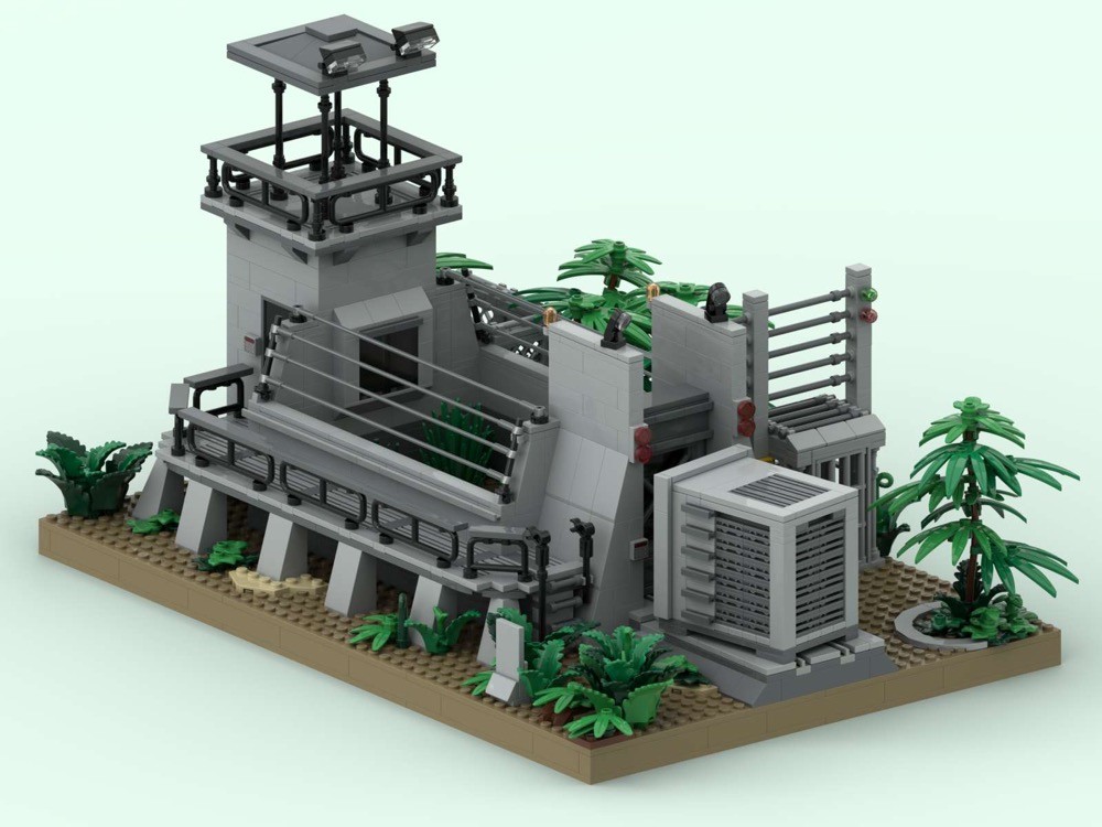 LEGO MOC-243237 raptor cage Jurassic park by William van Bricks