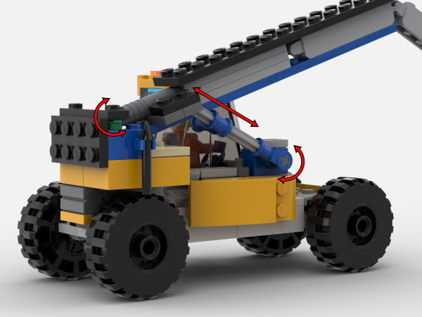 LEGO MOC-151348 60385 Telehandler by BrickBash | Rebrickable - Build ...