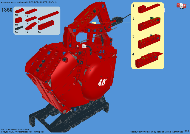 LEGO MOC-212282 PistenBully Polar 600 W by technicbasics