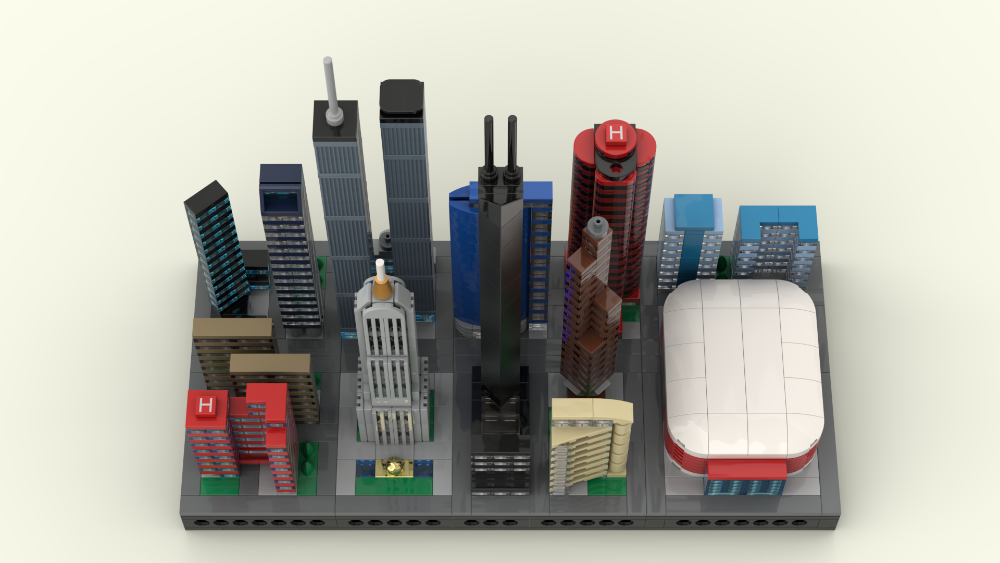 LEGO MOC-238175 Modular Micro City Skyline by KURA76 | Rebrickable ...