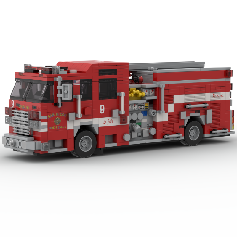 LEGO MOC-264607 2019 Pierce Arrow XT Fire Engine SDFR by Silver Ridge ...