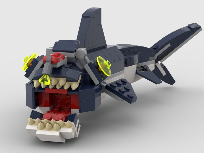 LEGO MOC angler shark 31088 by IdeasBricks | Rebrickable - Build with LEGO