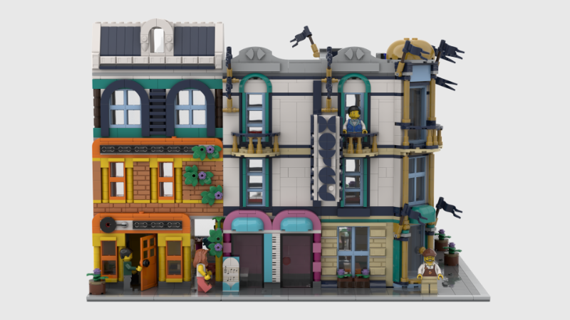 LEGO MOC Main Street Hotel Modular Building by lego_modular_building ...