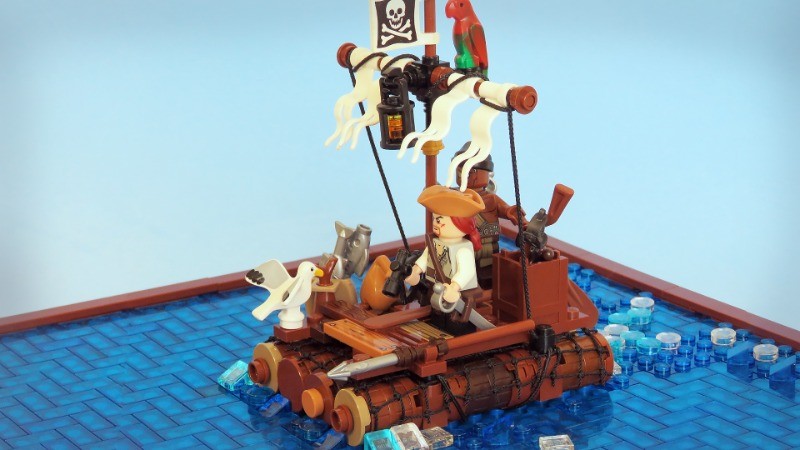 LEGO MOC PIRATE RAFT by Darcanj - Brickaholic | Rebrickable - Build ...