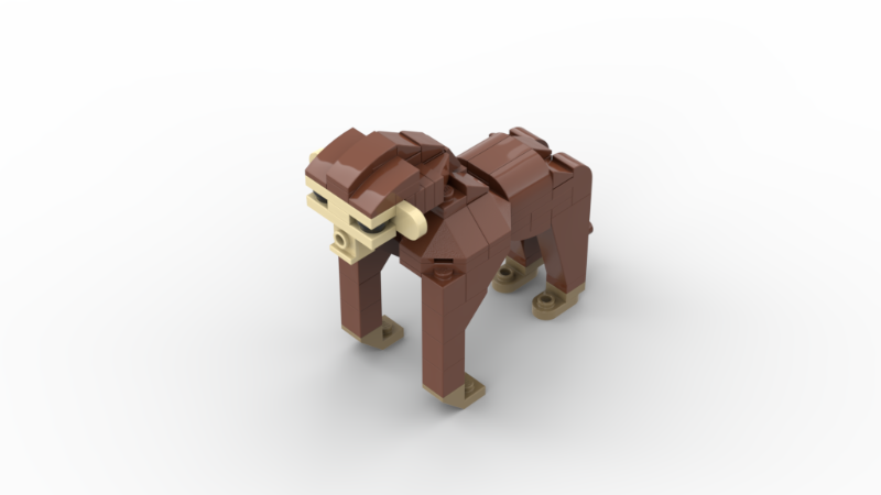 LEGO MOC Monkey by OwlClicker | Rebrickable - Build with LEGO