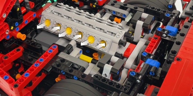 LEGO MOC-211174 42143 페라리 Daytona SP3 RC MOD for Powered Up Motors by ...