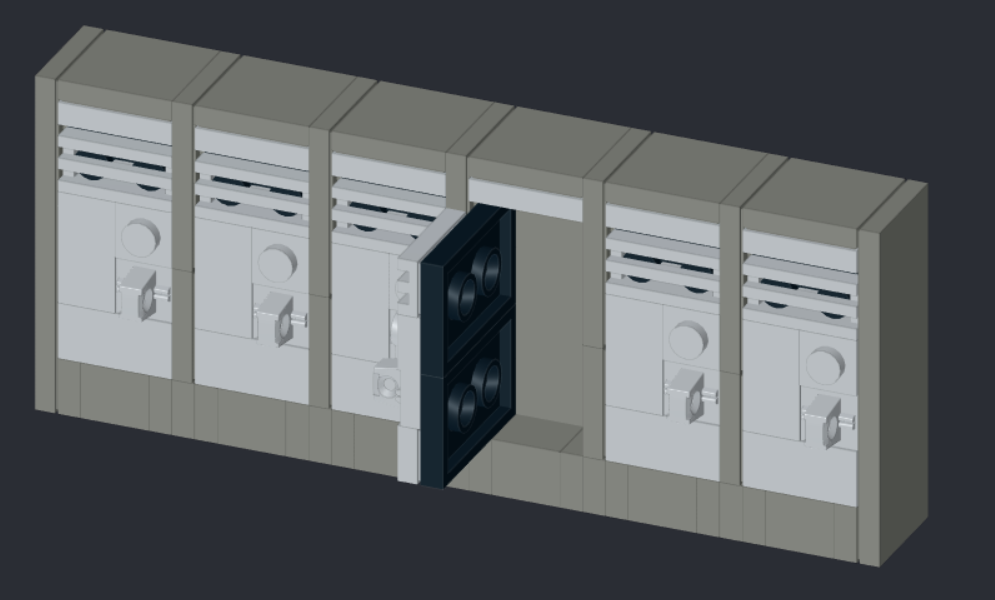 LEGO MOC-206680 Lockers - minifigure scale by ingrids | Rebrickable ...