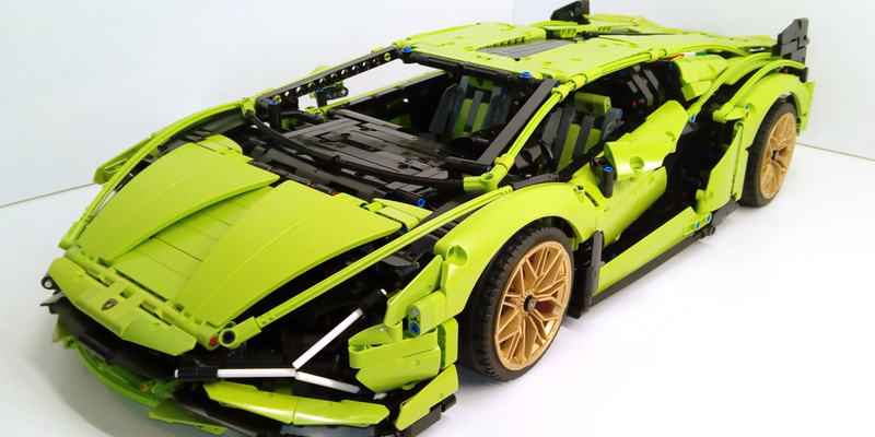 Wall display for LEGO® Technic 42115 Lamborghini Sián / Luxury