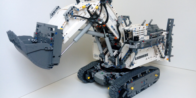 Review 42100 1 Liebherr R 9800 Excavator Rebrickable Build With Lego