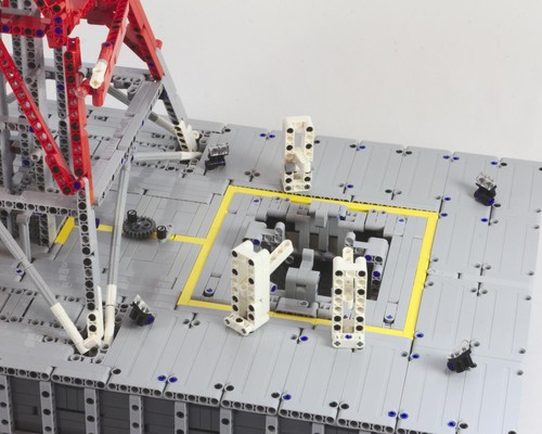 ZITIANYOUBUILD Launch Tower Mk I mit motorisiertem Crawler für Saturn V 21309 92176 MOC ab 18 Jahren