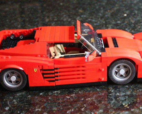 Ferrari testarossa lego