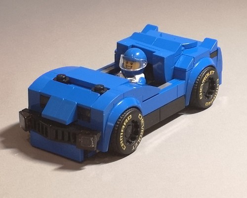 harry potter lego blue car