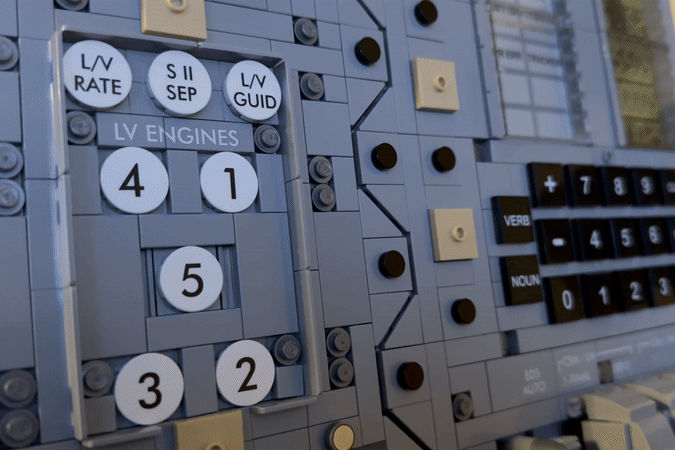 LEGO MOC NASA Apollo 13 Command Module: Interactive Life-Size Main ...
