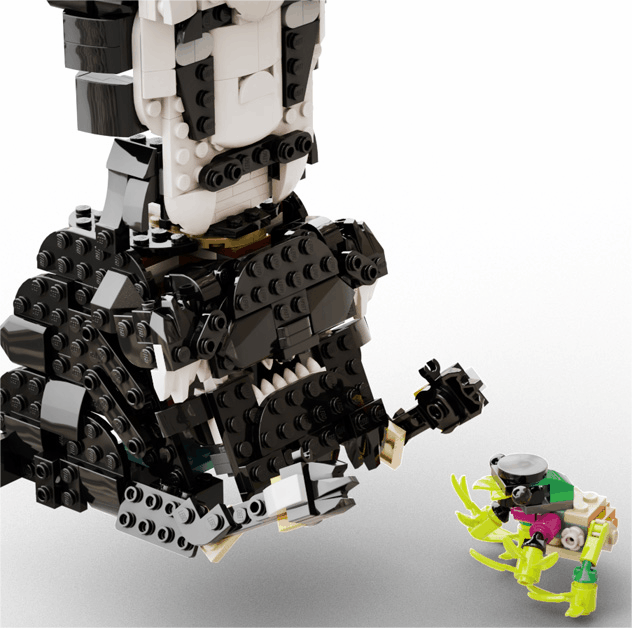 LEGO MOC 31165-No-face eating the 1st frog(Alternate) by