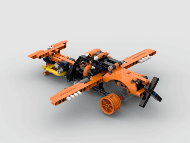 LEGO MOC-138207 Orange Airplane 42135 Alternative. by ErikGS