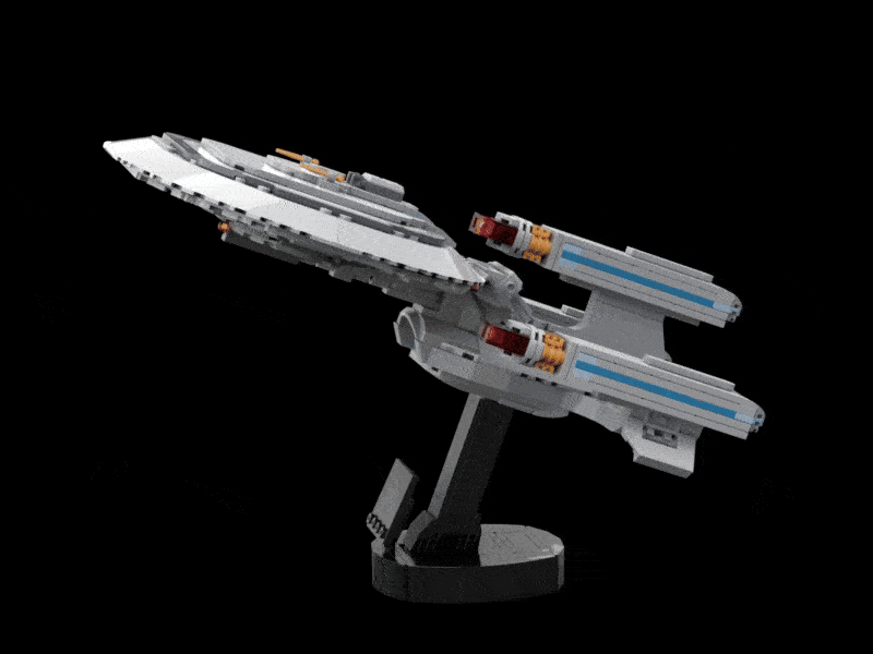 LEGO MOC-236296 USS Enterprise Galaxy-X Dreadnought Midi Scale