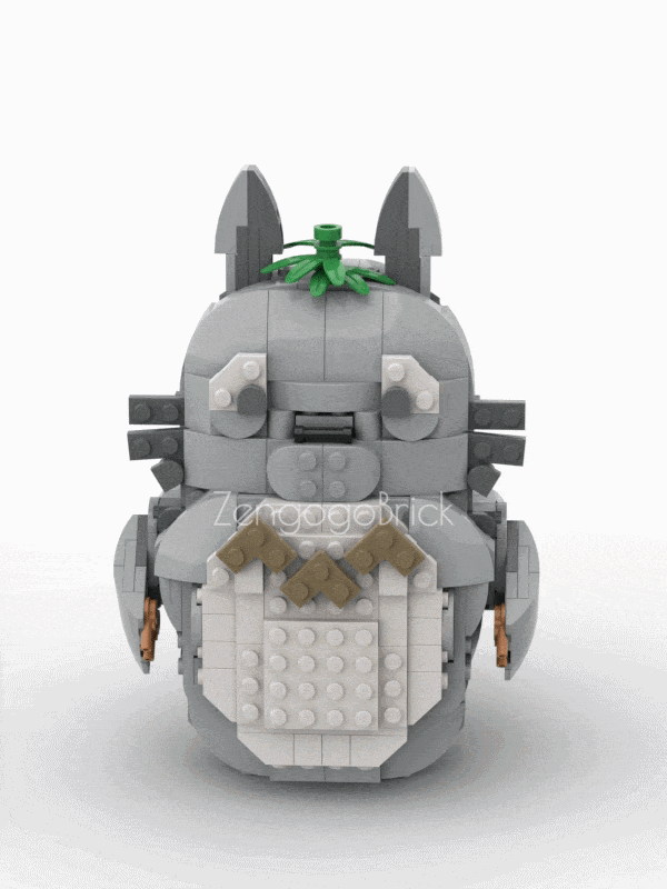 LEGO MOC-261735 31171 Grey Totoro by zengogobrick | Rebrickable